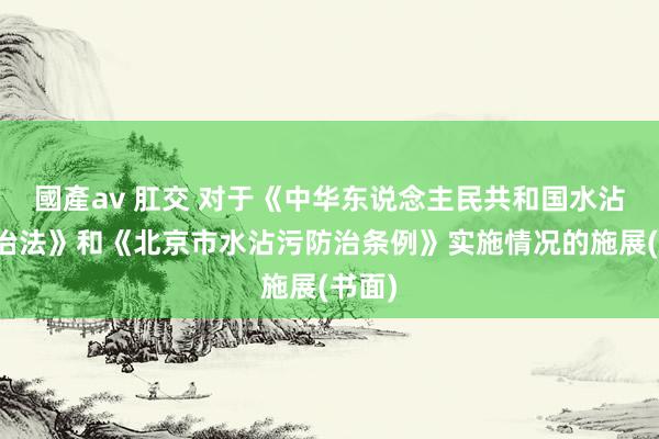 國產av 肛交 对于《中华东说念主民共和国水沾污防治法》和《北京市水沾污防治条例》实施情况的施展(书面)