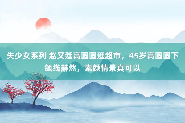 失少女系列 赵又廷高圆圆逛超市，45岁高圆圆下颌线赫然，素颜情景真可以